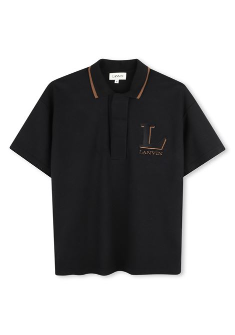 Polo con logo ricamato LANVIN KIDS | N3028909B